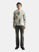 Printed Dropped Shoulder Pullover - Scotch & Soda