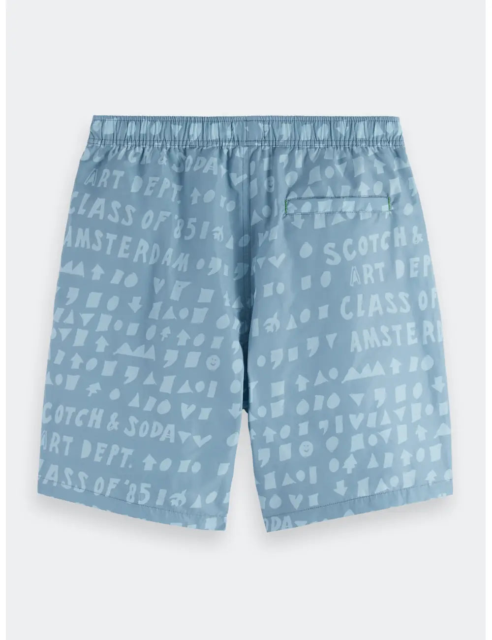 Printed Swim Shorts flat lay back view by Scotch & Soda