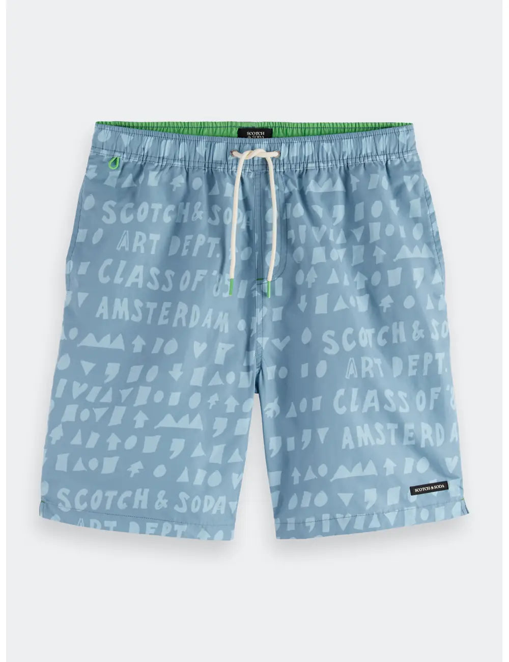 Printed Swim Shorts flat lay front view by Scotch & Soda