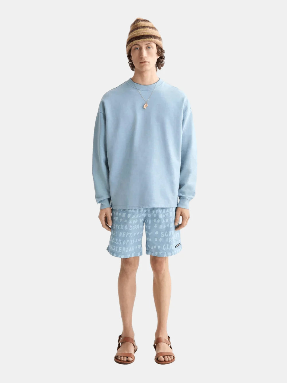 Printed longer-length swim shorts - Scotch & Soda