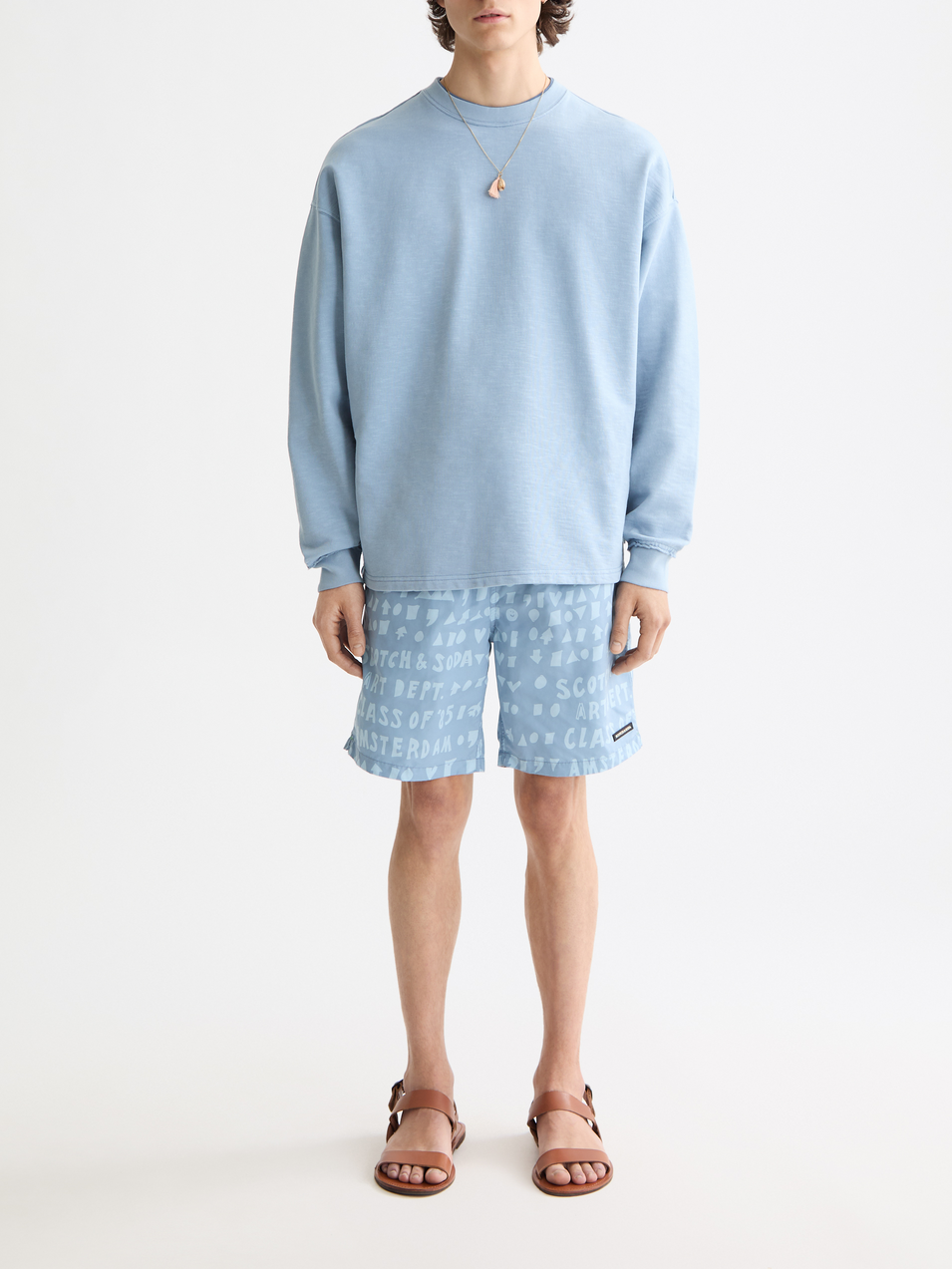 Printed swim shorts