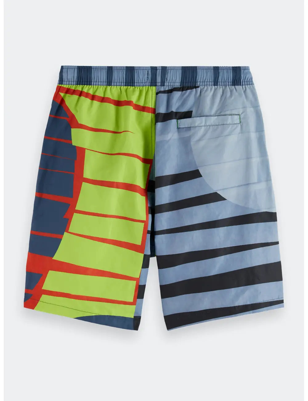 Printed Swim Shorts flat lay back view by Scotch & Soda