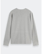 Waffle T Shirt Ls flat lay back view by Scotch & Soda