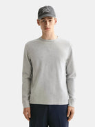 waffle-t-shirt-ls front view by Scotch & Soda