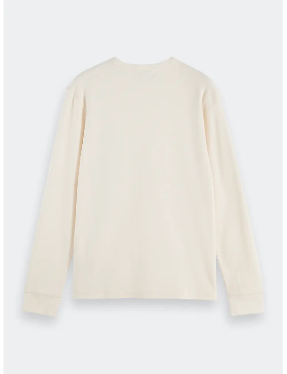 Waffle T Shirt Ls flat lay back view by Scotch & Soda