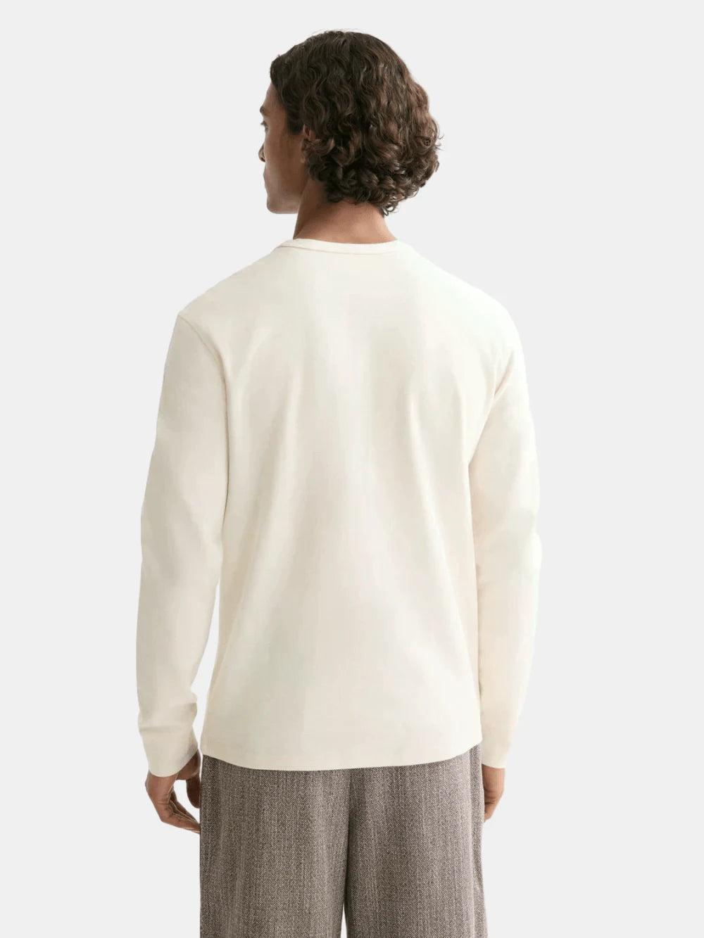 waffle-t-shirt-ls-1 back view by Scotch & Soda