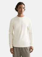 waffle-t-shirt-ls-1 front view by Scotch & Soda