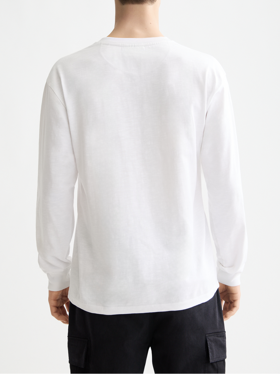 Slub Henley Long Sleeve