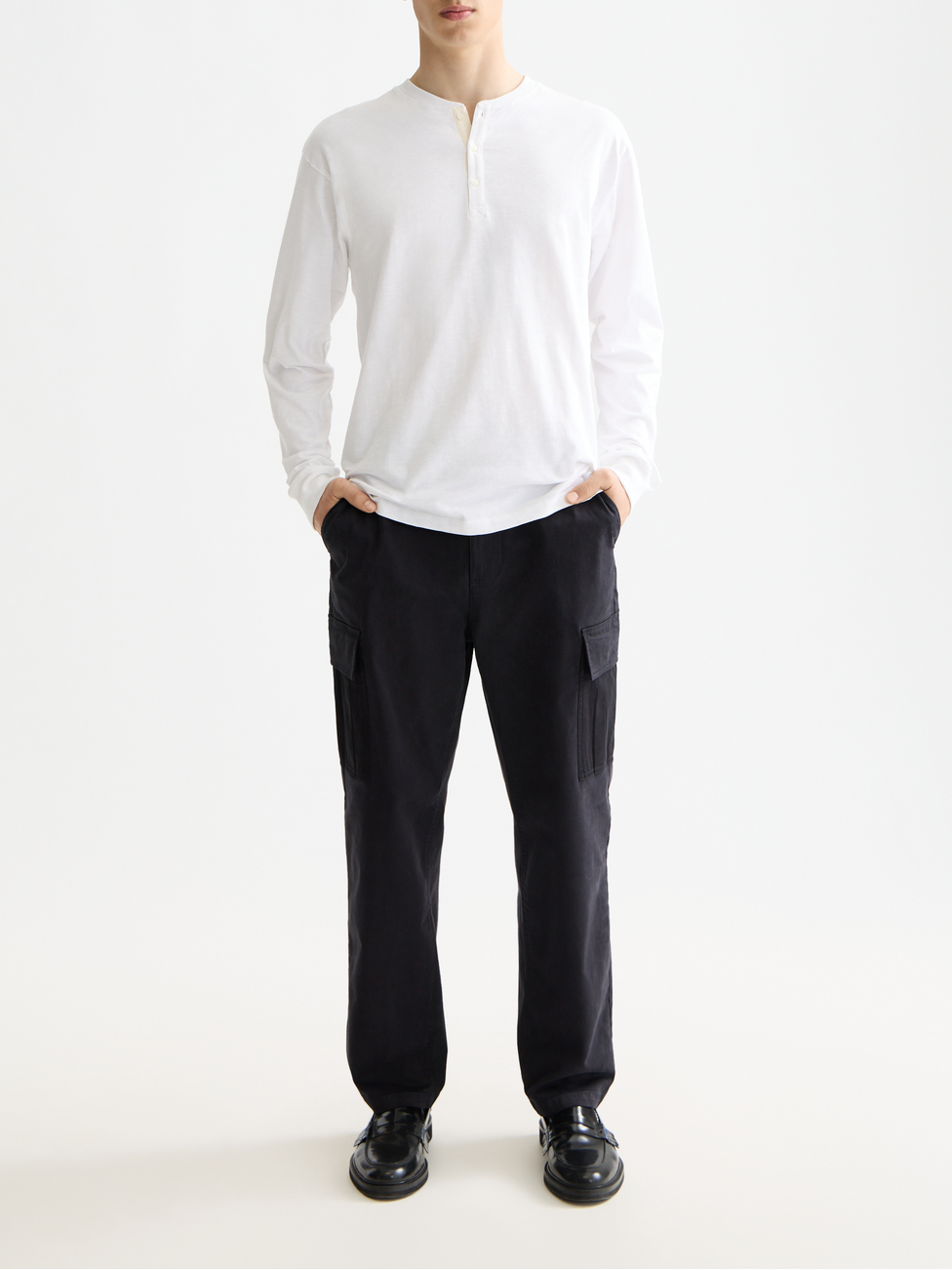 Slub Henley Long Sleeve