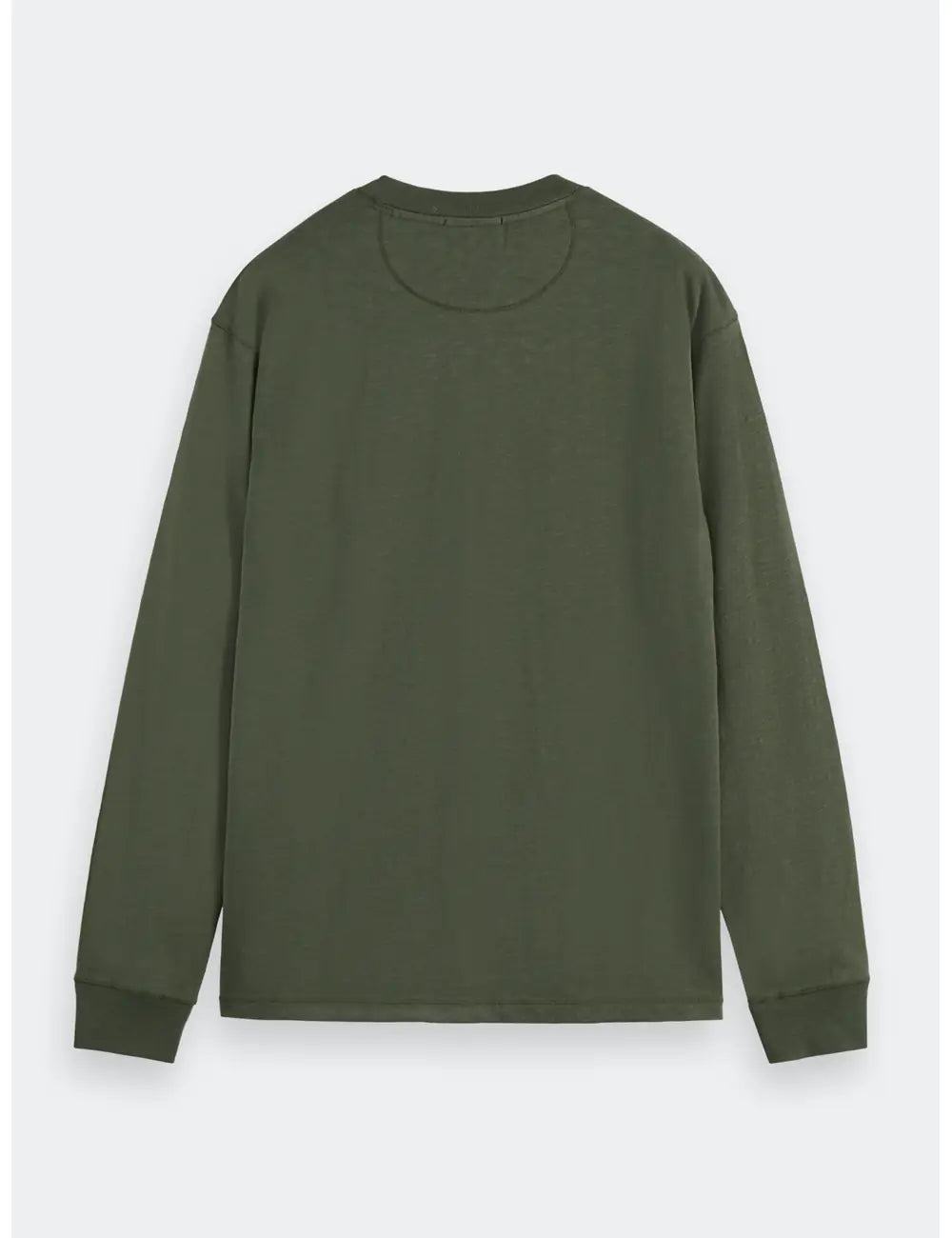 Slub Henley Shirt flat lay back view by Scotch & Soda