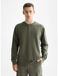 Slub Henley Shirt