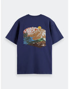 Cross Stitch T Shirt flat lay back view by Scotch & Soda