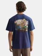 relaxed-fit-cross-stitch-artwork-t-shirt back view by Scotch & Soda