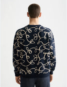 Aop Sweatshirt detail shot showing fabric and craftsmanship by Scotch & Soda
