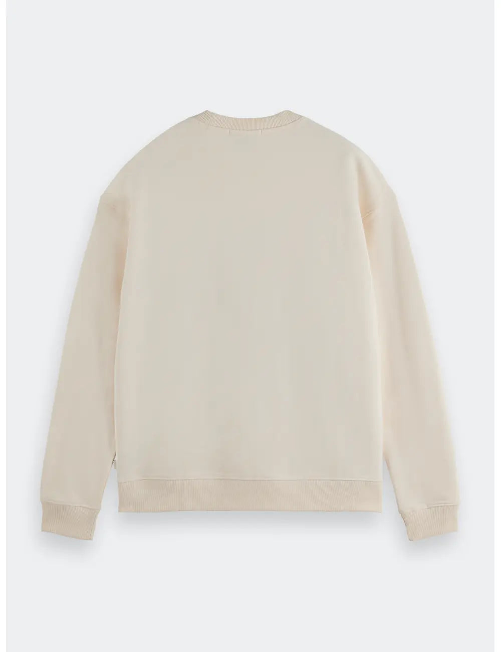 Chest Logo Sweatshirt flat lay back view by Scotch & Soda