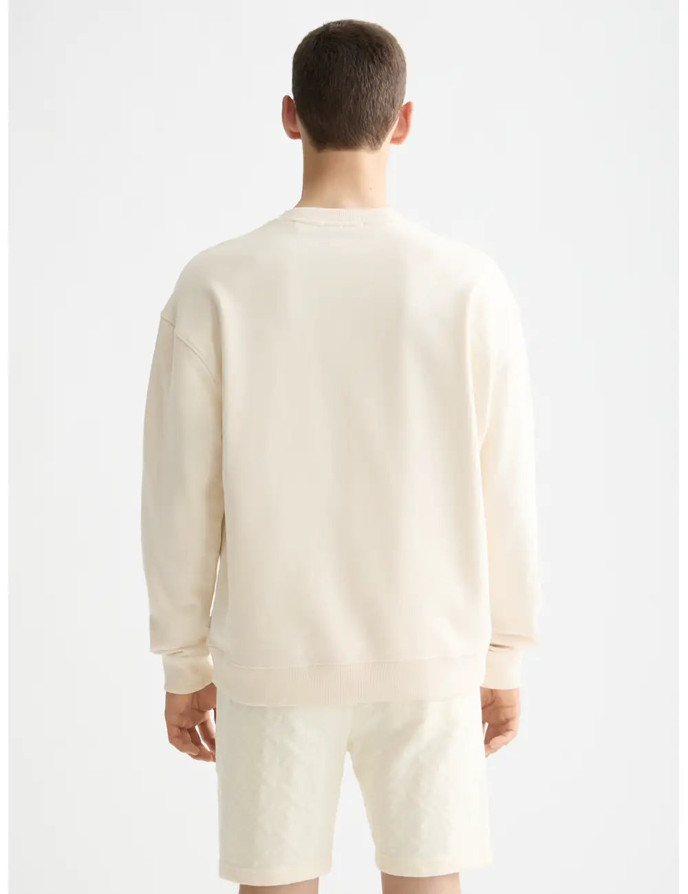 Chest Logo Sweatshirt detail shot showing fabric and craftsmanship by Scotch & Soda