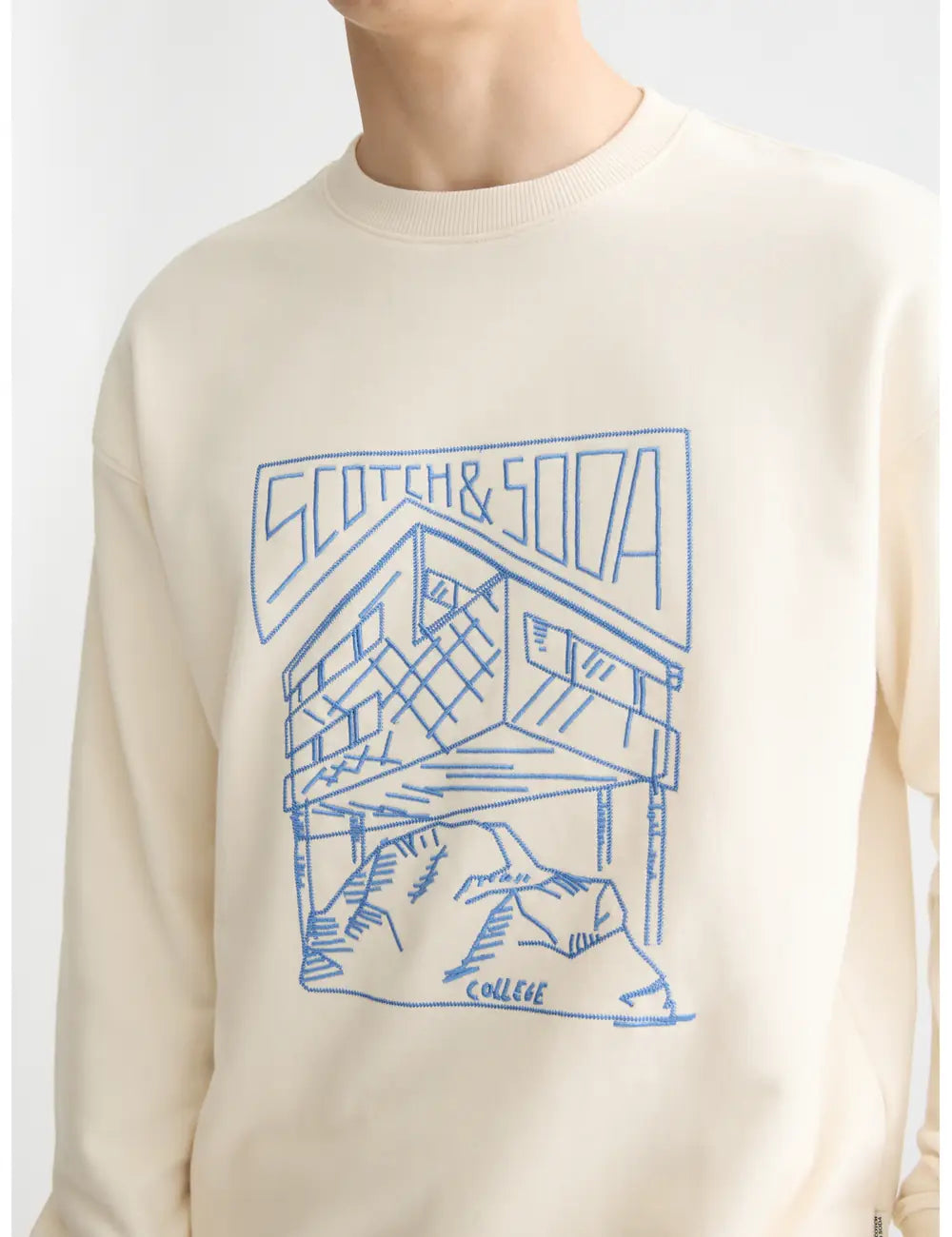 Chest Logo Sweatshirt detail view by Scotch & Soda