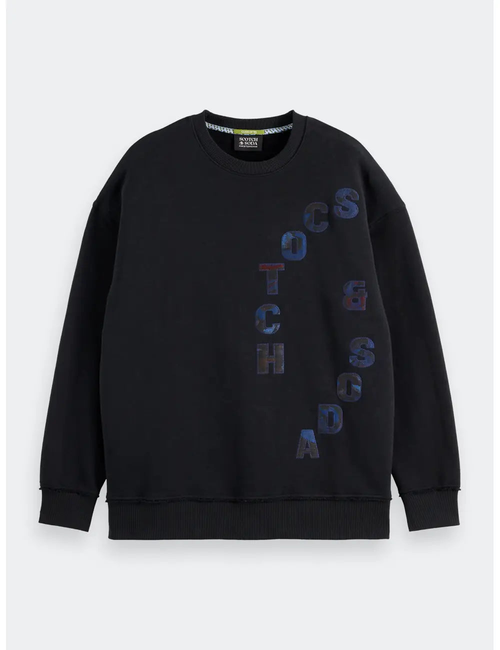 Loose Fit Sweatshirt flat lay front view by Scotch & Soda