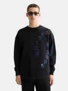 loose-fit-applique-sweatshirt front view by Scotch & Soda