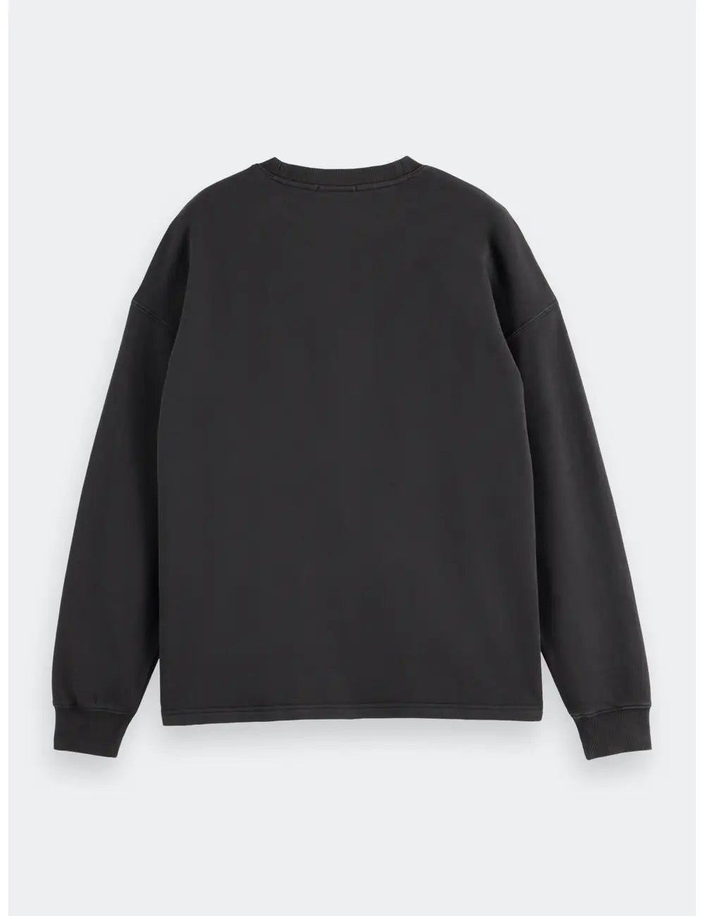 Loose Fit Overdyed AW Sweat-shirt back view showing fit and finish by Scotch & Soda
