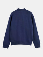 loose-fit-button-down-sweatshirt back view by Scotch & Soda