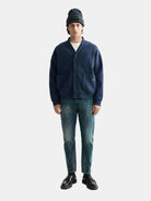 Loose Fit Button Down Sweatshirt - Scotch & Soda