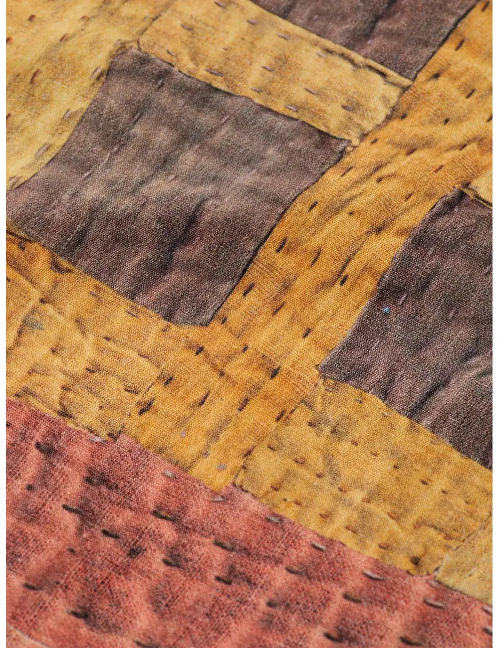 Patchwork Cotton Bermuda detail view by Scotch & Soda