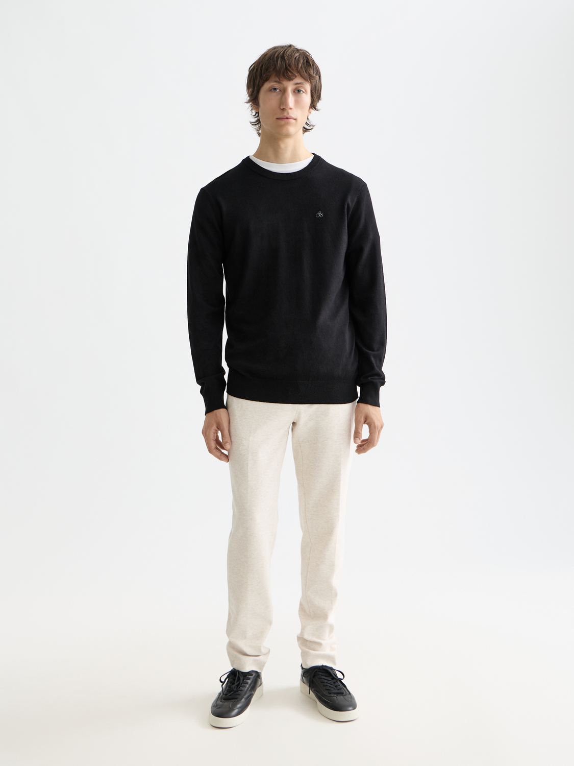 Mott tailored knitted yarn dyed chino