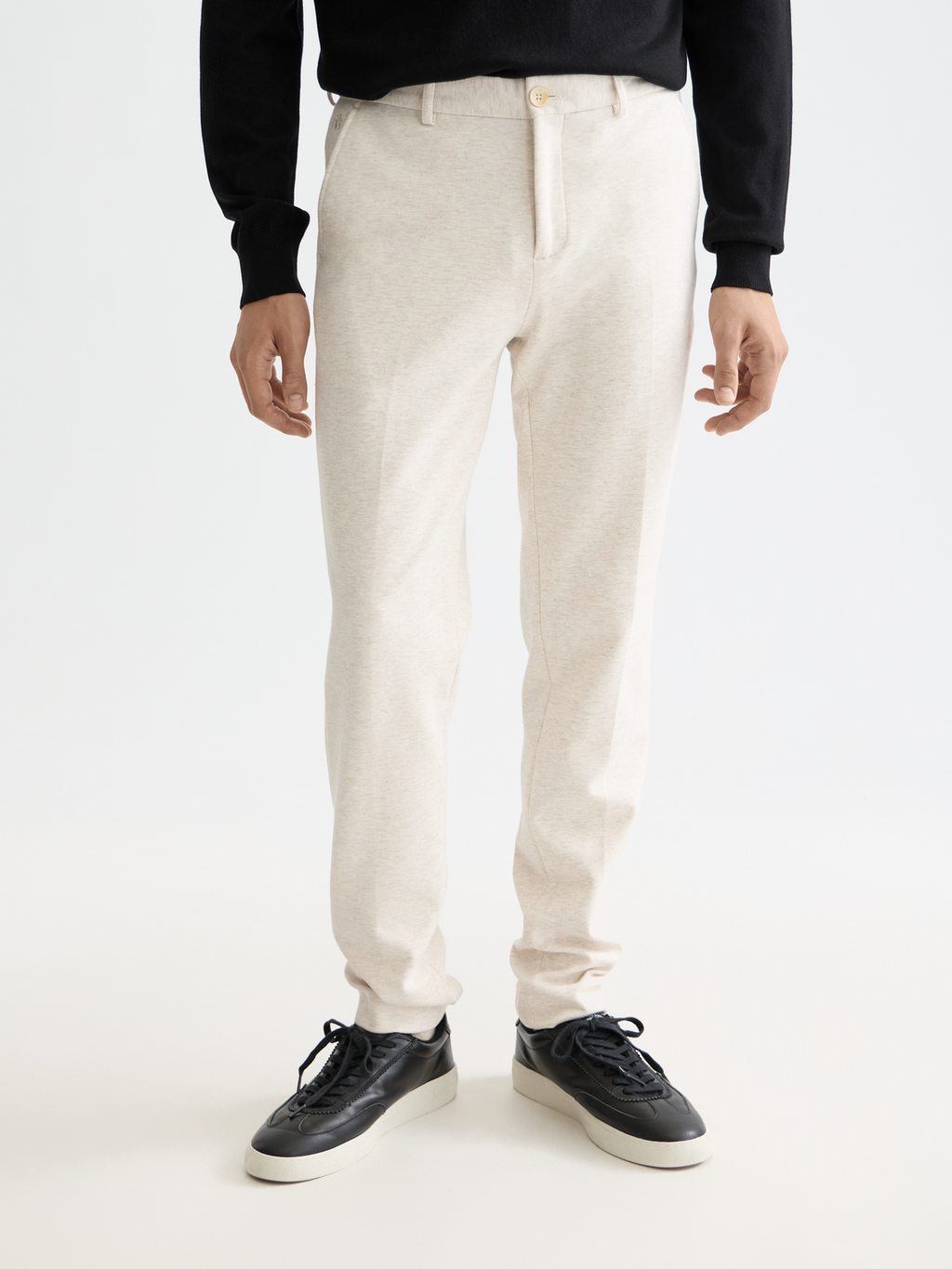 Mott tailored knitted yarn dyed chino