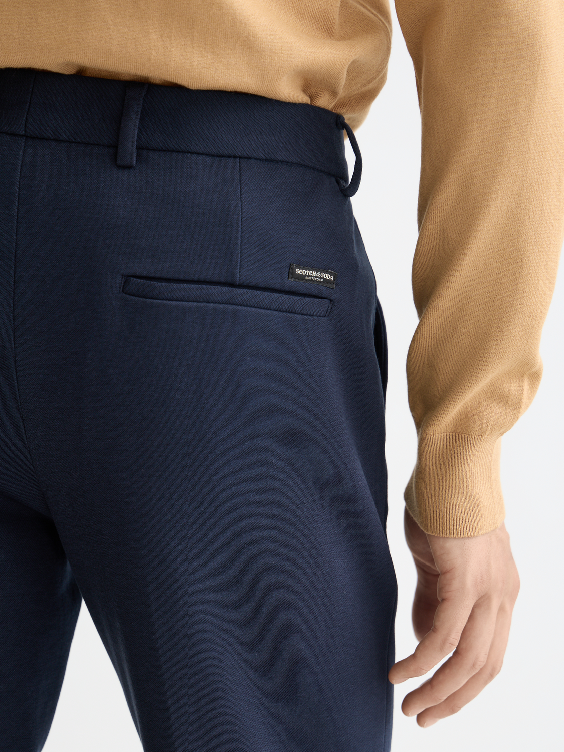 Mott tailored knitted yarn dyed chino
