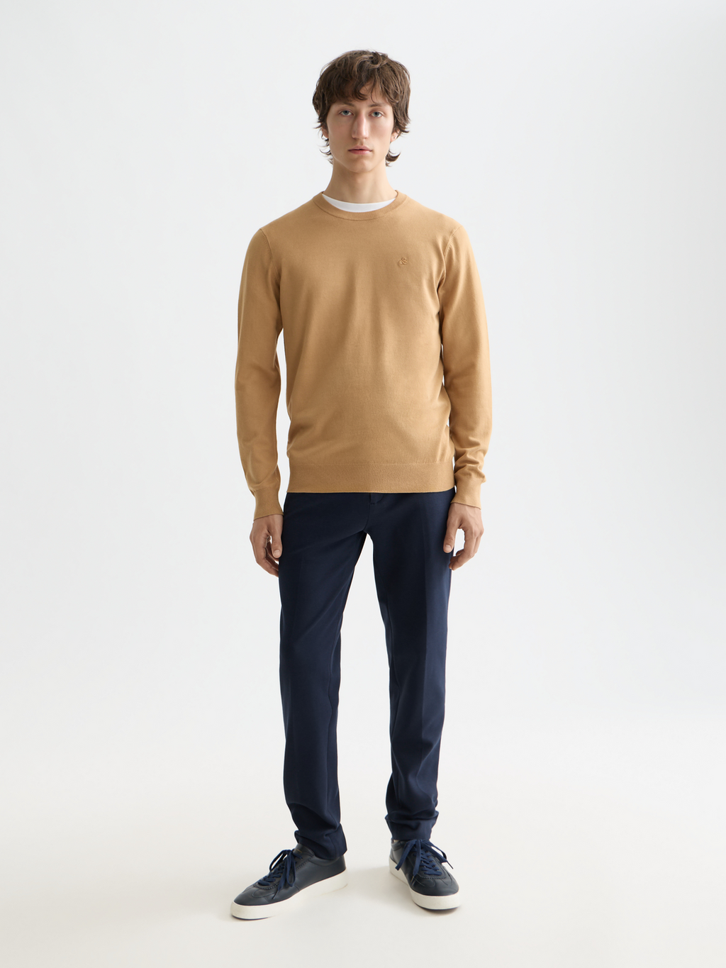 Mott tailored knitted yarn dyed chino