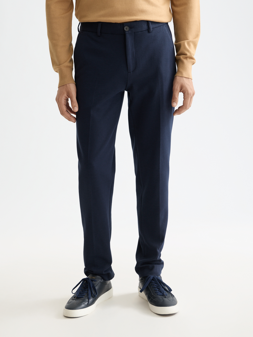 Mott tailored knitted yarn dyed chino