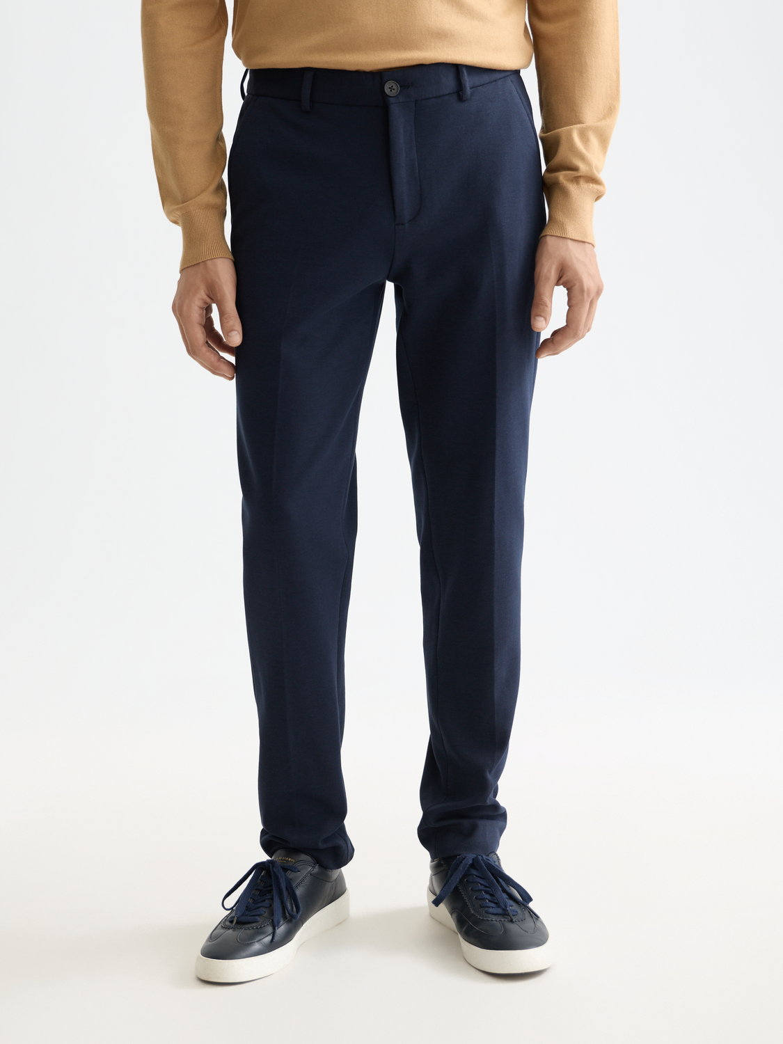 Mott tailored knitted yarn dyed chino