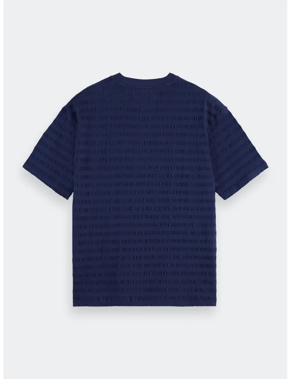 Relaxed Textured Tee flat lay back view by Scotch & Soda