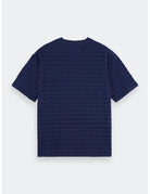 Relaxed Textured Tee flat lay back view by Scotch & Soda