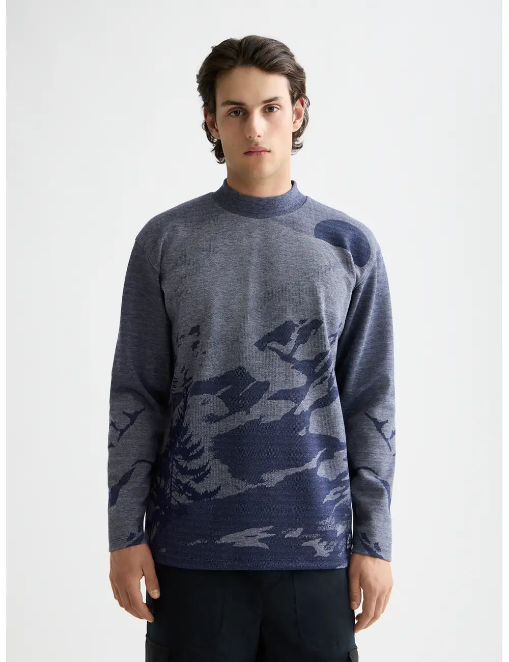 Relaxed Fit Knit close-up on model showing fit and detail by Scotch & Soda