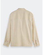 Melange Relaxed-fit Shirt back view showing fit and finish by Scotch & Soda