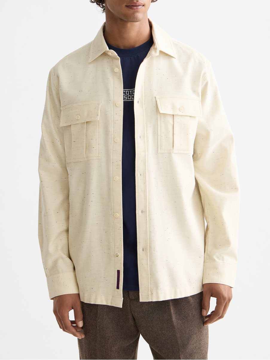 Melange relaxed shirt