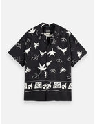 Print Short Sleeved Shirt flat lay front view by Scotch & Soda