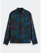 Printed Relaxed Shirt flat lay front view by Scotch & Soda