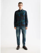 Printed Relaxed Shirt full model shot showing overall fit by Scotch & Soda