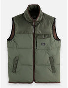 Hooded Puffer Vest detail shot of fabric and craftsmanship by Scotch & Soda