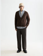 Hairy Cardigan full model shot showing overall fit by Scotch & Soda