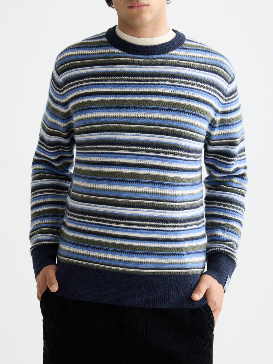 striped pullover knit