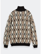 Argyles Jacquard Pullover flat lay back view by Scotch & Soda