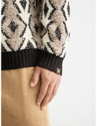 Argyles Jacquard Pullover detail view by Scotch & Soda