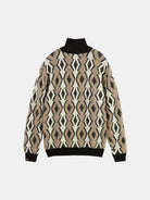 argyles-jacquard-dropped-shoulder-pullover back view by Scotch & Soda