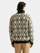 argyles-jacquard-dropped-shoulder-pullover back view by Scotch & Soda