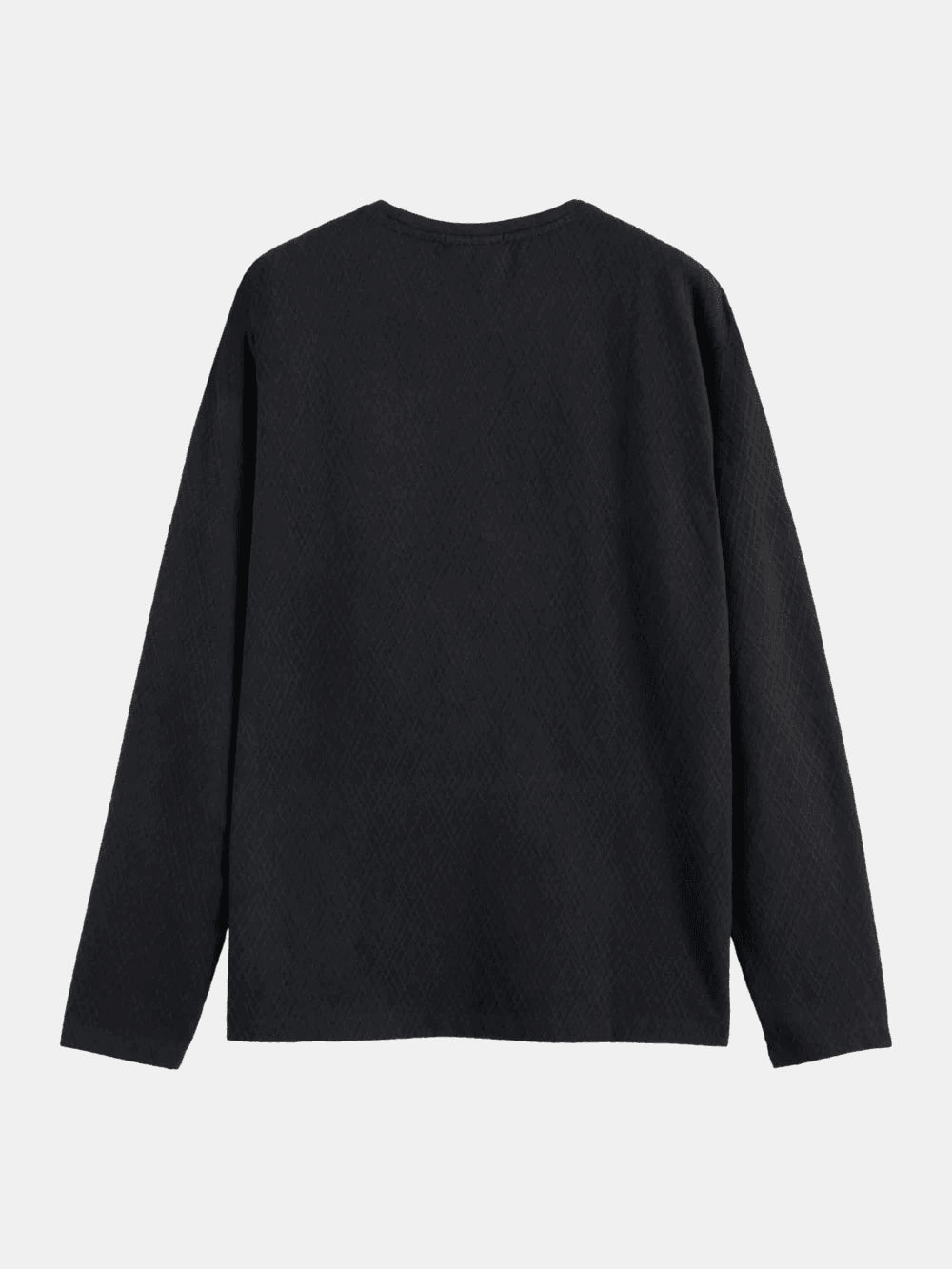 relaxed-fit-jacquard-knit-t-shirt back view by Scotch & Soda