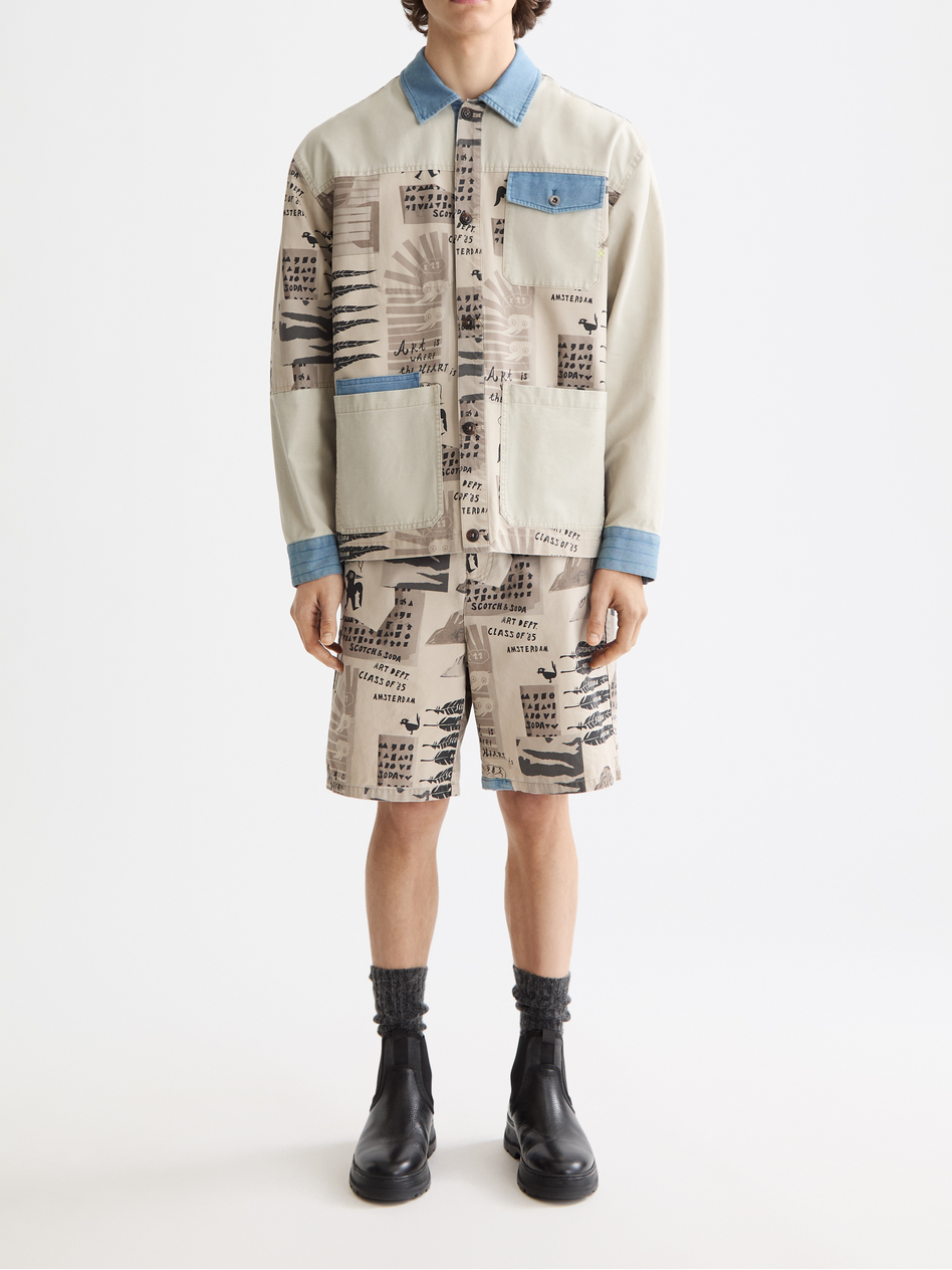 printed bermuda shorts
